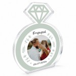 Personalised Engagement Photo Plaque Acrylic Ring Keepsake Gift Personalised Engagement Photo Plaque Acrylic Ring Keepsake Gift