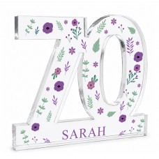 Personalised 70th Birthday Plaque Gifts For Women 70th Birthday 