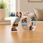 Personalised 70th Birthday Photo Block For Nan Grandma Grandad