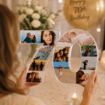 Personalised 70th Birthday Photo Block For Nan Grandma Grandad