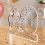 Personalised 60th Diamond Wedding Anniversary Plaque For Wife Personalised 60th Diamond Wedding Anniversary Plaque For Wife