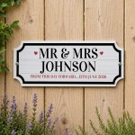 60th Diamond Wedding Anniversary Acrylic Plaque Personalised