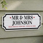 60th Diamond Wedding Anniversary Acrylic Plaque Personalised