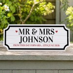 60th Diamond Wedding Anniversary Acrylic Plaque Personalised
