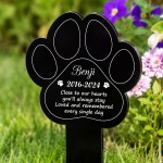 Personalised Dog Memorial Garden Stake Remembrance Plaque Pet