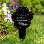Personalised Dog Memorial Garden Stake Remembrance Plaque Pet