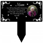 Personalised Mum Memorial Plaque with Photo Grave Marker Personalised Mum Memorial Plaque with Photo Grave Marker