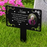 Personalised Mum Memorial Plaque with Photo Grave Marker Personalised Mum Memorial Plaque with Photo Grave Marker