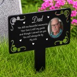Personalised Dad Memorial Plaque with Photo Grave Marker Personalised Dad Memorial Plaque with Photo Grave Marker
