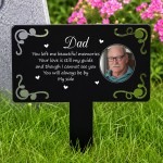 Personalised Dad Memorial Plaque with Photo Grave Marker Personalised Dad Memorial Plaque with Photo Grave Marker