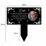 Personalised Dad Memorial Plaque with Photo Grave Marker Personalised Dad Memorial Plaque with Photo Grave Marker