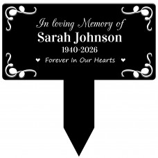 Personalised In Loving Memory Graveside Memorial Plaque Garden