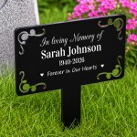 Personalised In Loving Memory Graveside Memorial Plaque Garden
