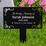 Personalised In Loving Memory Graveside Memorial Plaque Garden