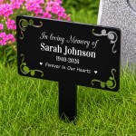 Personalised In Loving Memory Graveside Memorial Plaque Garden