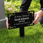 Personalised In Loving Memory Graveside Memorial Plaque Garden