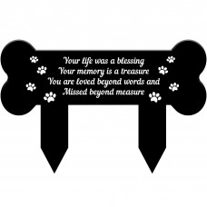 Pet Memorial Plaques Dog Stake Grave Garden Waterproof Marker