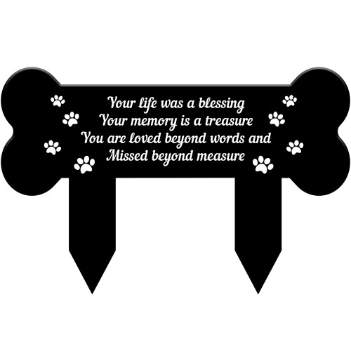 Pet Memorial Plaques Dog Stake Grave Garden Waterproof Marker Pet Memorial Plaques Dog Stake Grave Garden Waterproof Marker