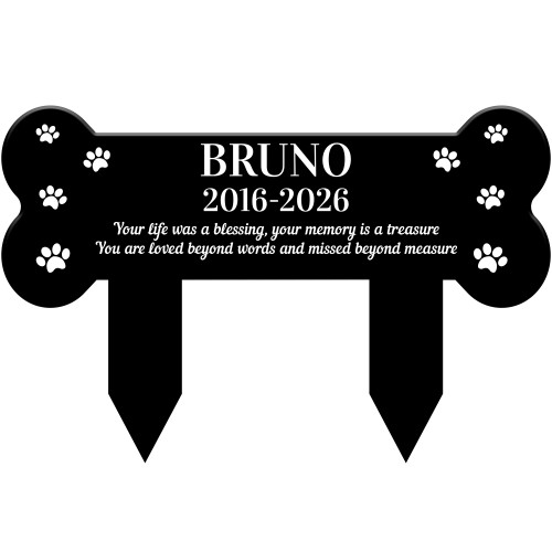 Personalised Pet Memorial Plaques Dog Stake Memorial Grave 