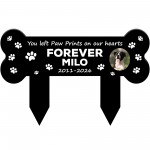 Personalised Pet Memorial Plaque Dog Grave Marker For Garden