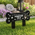 Personalised Pet Memorial Plaque Dog Grave Marker For Garden