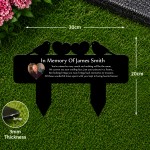 Personalised Photo Memorial Stake Black Acrylic Robin Grave Personalised Photo Memorial Stake Black Acrylic Robin Grave