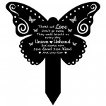 Butterfly Garden Stake Memorial Remembrance Plaque Grave Decor Butterfly Garden Stake Memorial Remembrance Plaque Grave Decor