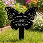 Butterfly Garden Stake Memorial Remembrance Plaque Grave Decor Butterfly Garden Stake Memorial Remembrance Plaque Grave Decor