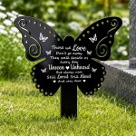 Butterfly Garden Stake Memorial Remembrance Plaque Grave Decor Butterfly Garden Stake Memorial Remembrance Plaque Grave Decor
