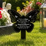 Butterfly Garden Stake Memorial Remembrance Plaque Grave Decor Butterfly Garden Stake Memorial Remembrance Plaque Grave Decor