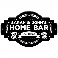 Personalised Shed Sign Garden Pub Home Bar Sign With Names