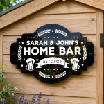 Personalised Shed Sign Garden Pub Home Bar Sign With Names