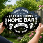 Personalised Shed Sign Garden Pub Home Bar Sign With Names