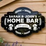 Personalised Shed Sign Garden Pub Home Bar Sign With Names