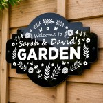Personalised Garden Welcome Sign Shed Summer House 30x20cm