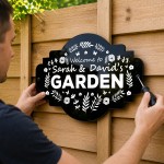 Personalised Garden Welcome Sign Shed Summer House 30x20cm
