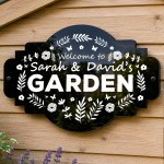 Personalised Garden Welcome Sign Shed Summer House 30x20cm