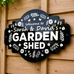 Garden Shed Welcome Sign 300x200mm Summer House Garden Bar 