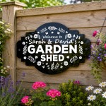 Garden Shed Welcome Sign 500x300mm Summer House Garden Bar