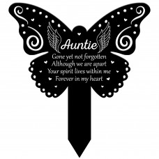 Auntie Garden Stake Memorial Remembrance Plaque Cemetery Grave