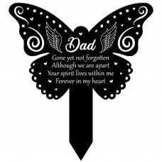 Dad Garden Stake Memorial Remembrance Plaque For Cemetery Grave