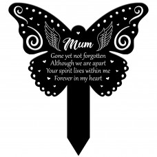 Mum Garden Stake Memorial Remembrance Plaque For Cemetery Grave 