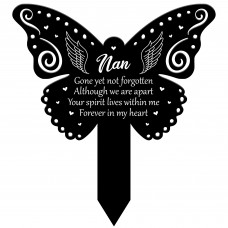 Nan Garden Stake Memorial Remembrance Plaque For Cemetery Grave 