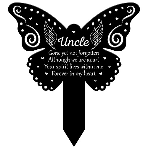 Uncle Garden Stake Memorial Remembrance Plaque Cemetery Grave Uncle Garden Stake Memorial Remembrance Plaque Cemetery Grave