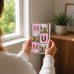 Personalised Mum Photo Block Acrylic Block with 3 Photos 15x10cm