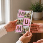 Personalised Mum Photo Block Acrylic Block with 3 Photos 15x10cm