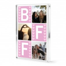 Personalised Best Friend Acrylic Photo Block Custom Friendship