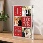 Personalised Gift For Anniversary Acrylic Picture Block Personalised Gift For Anniversary Acrylic Picture Block