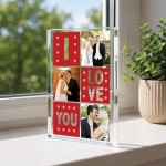 Personalised Gift For Anniversary Acrylic Picture Block Personalised Gift For Anniversary Acrylic Picture Block