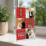Personalised Gift For Anniversary Acrylic Picture Block Personalised Gift For Anniversary Acrylic Picture Block